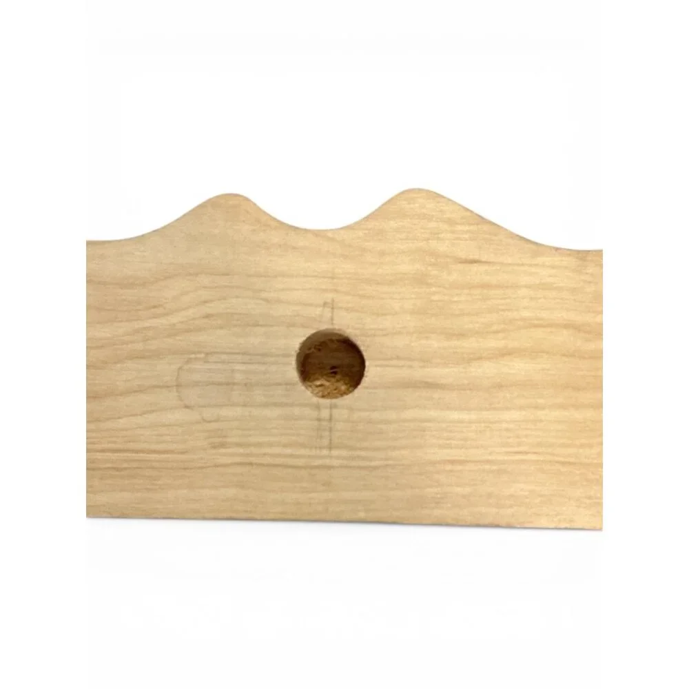 Vintage Wooden Hair Tool Organizer | Wall-Mount Blow Dryer & Curling Iron Holder
